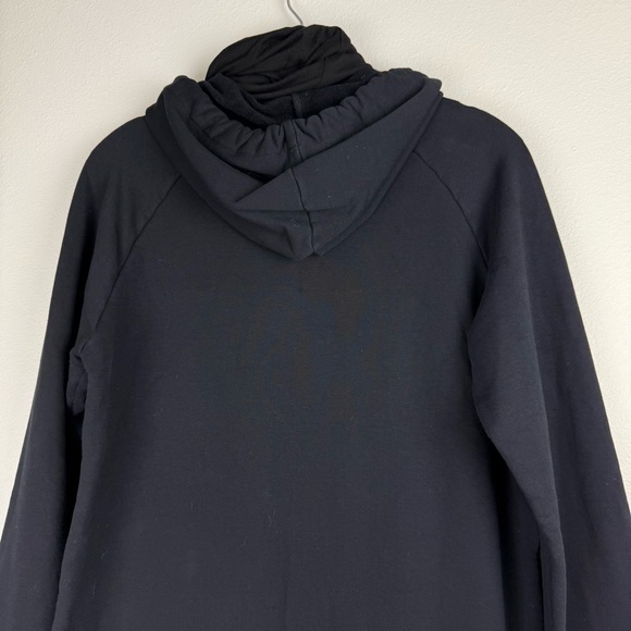 Marcella NYC Black Elba Sweatshirt Maxi Dress Hoodie - Picture 12 of 16